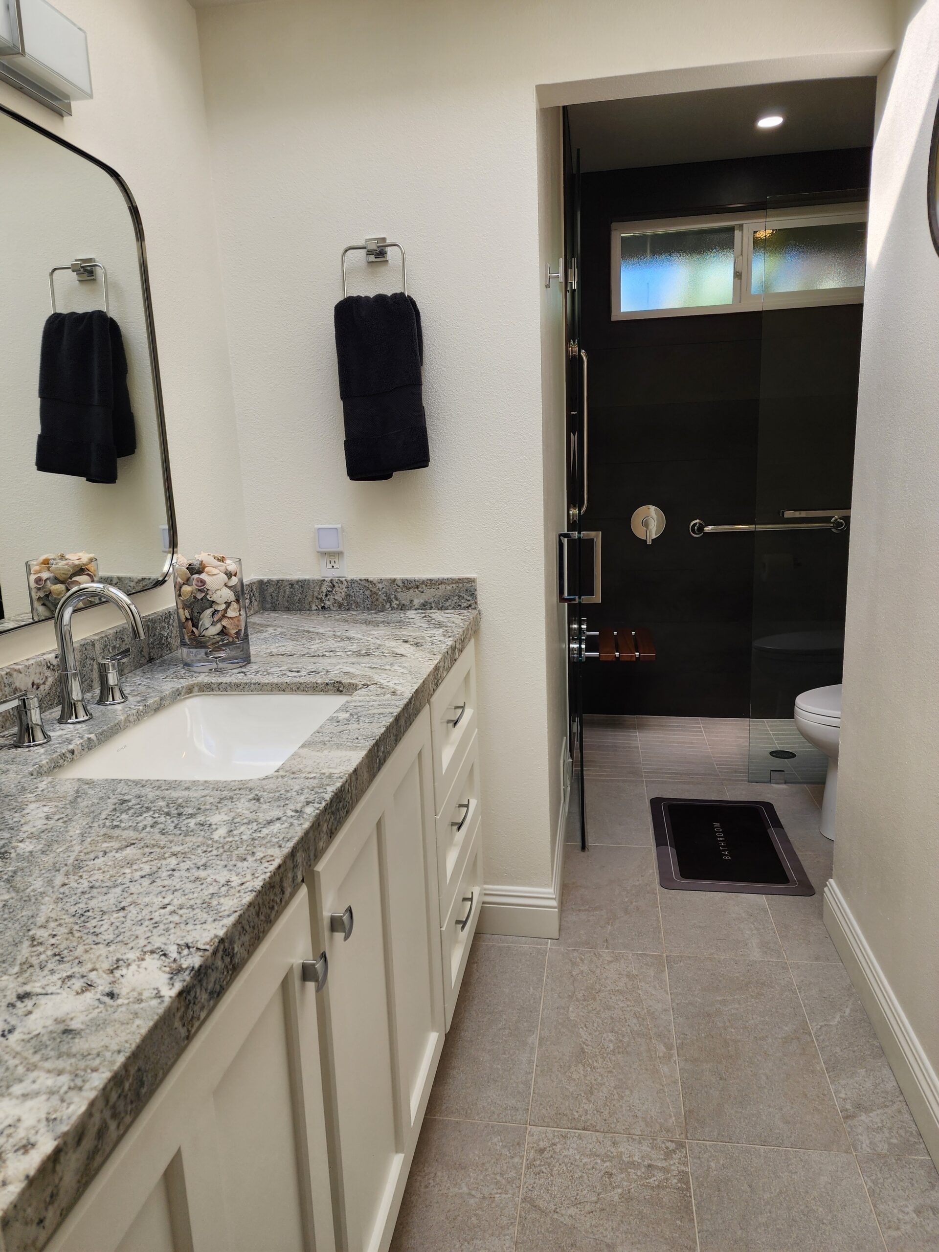 Santa Rosa bathroom remodel project.